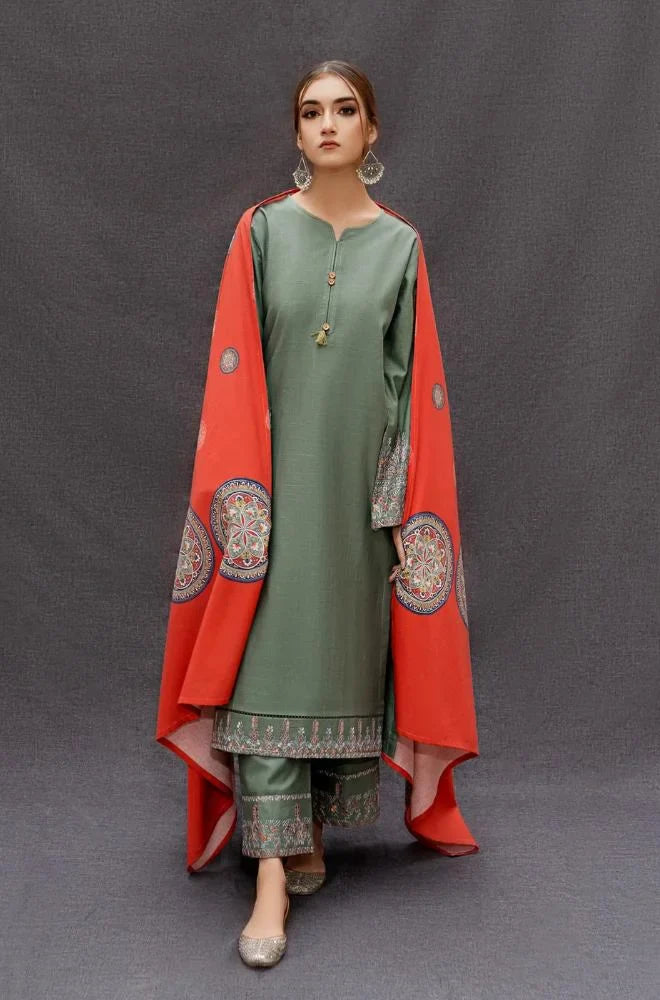 Eid special 3pc emb lawn ES 501