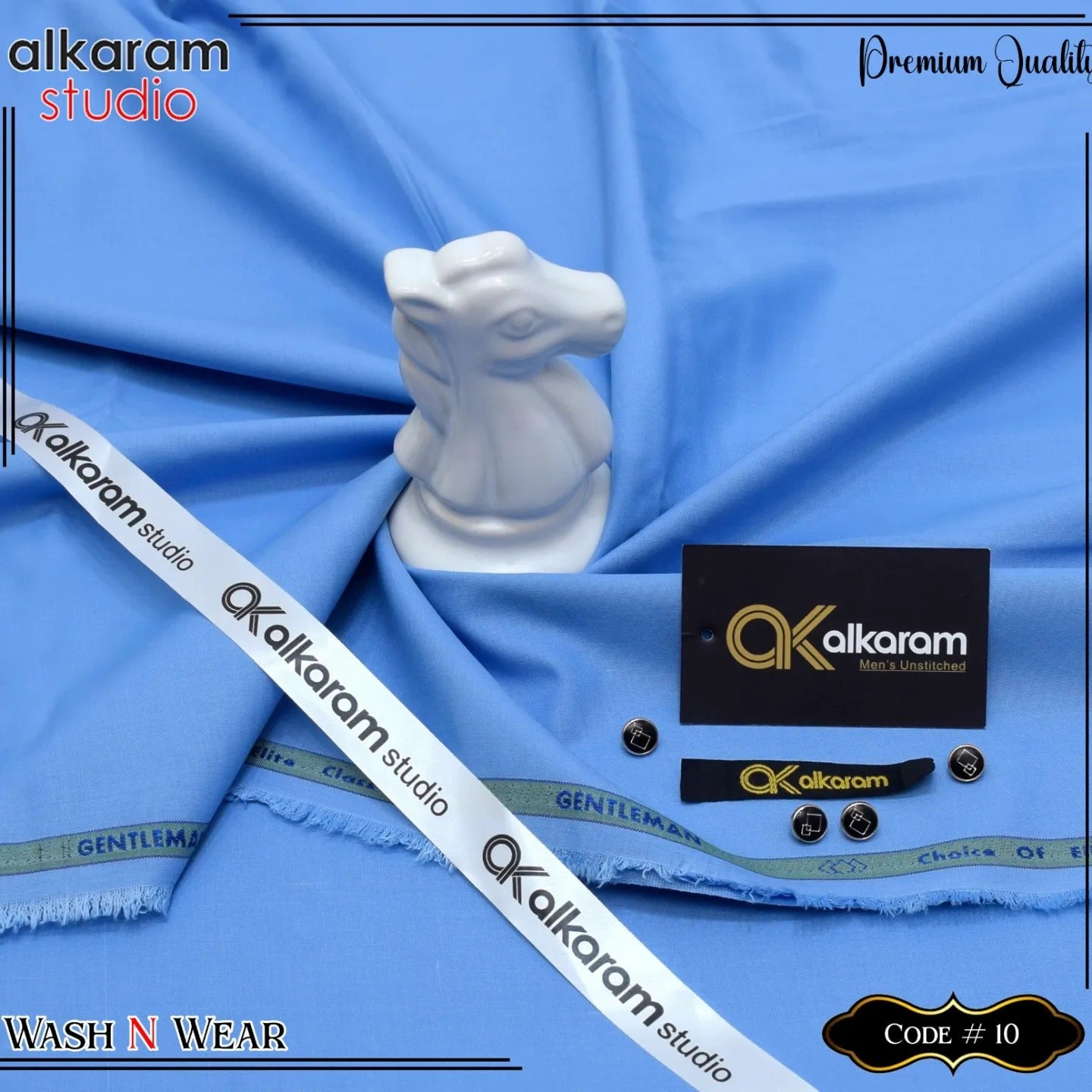 Alkaram Unstitch Premium Wash & Wear AKW 0010