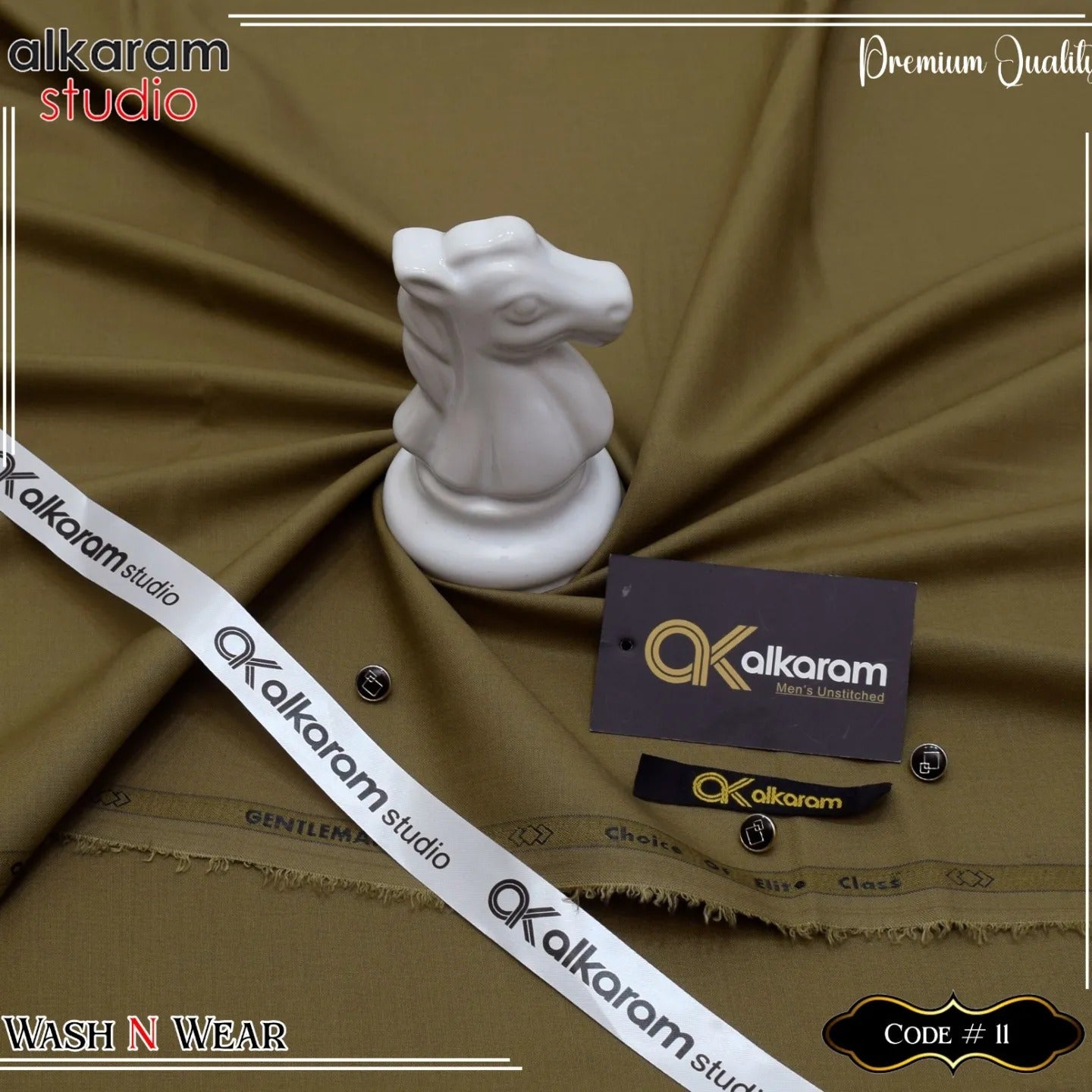 Alkaram Unstitch Premium Wash & Wear AKW 0010