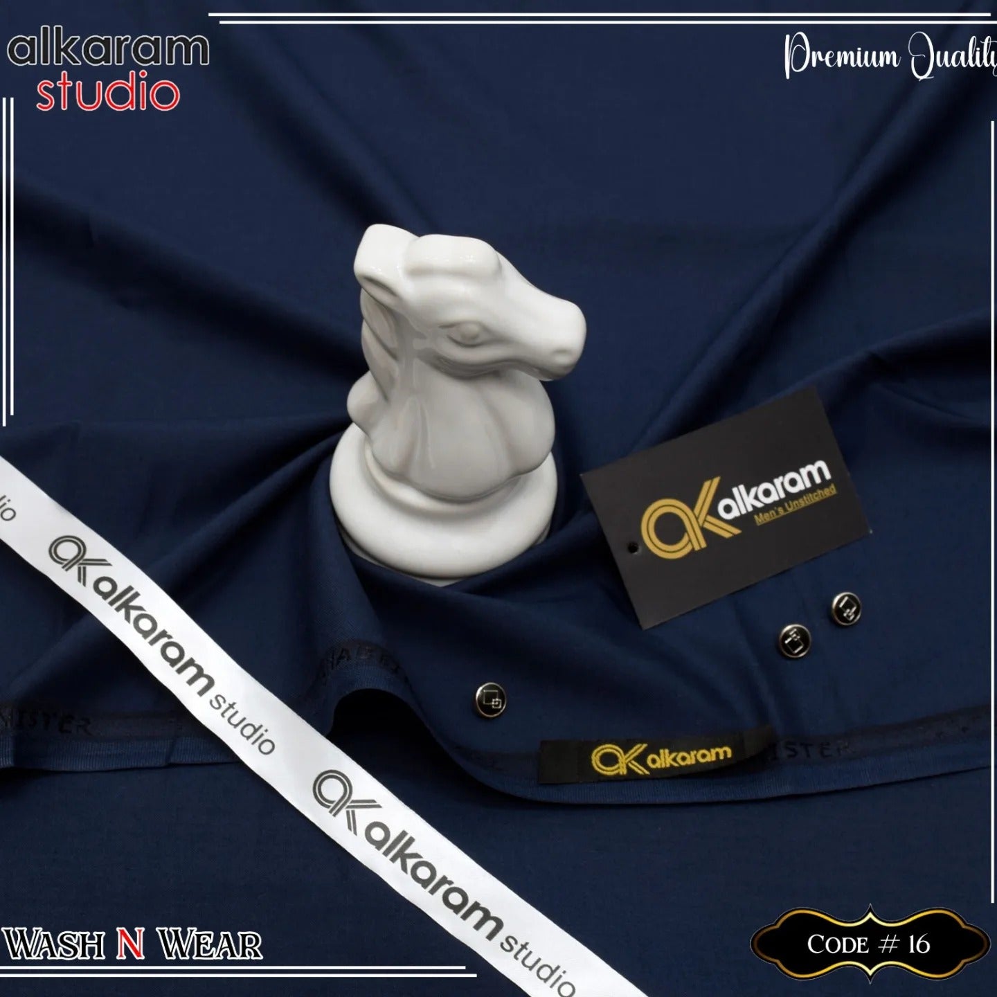 Alkaram Unstitch Premium Wash & Wear AKW 0010