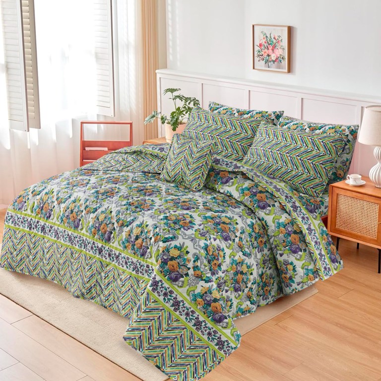 7 Pcs Comforter Set King Size Design KCC 059