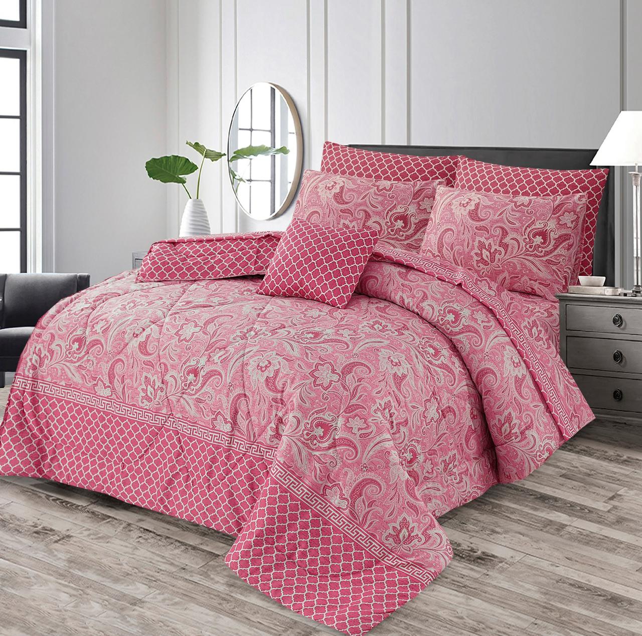 7 Pcs Comforter Set King Size Design KCC 064