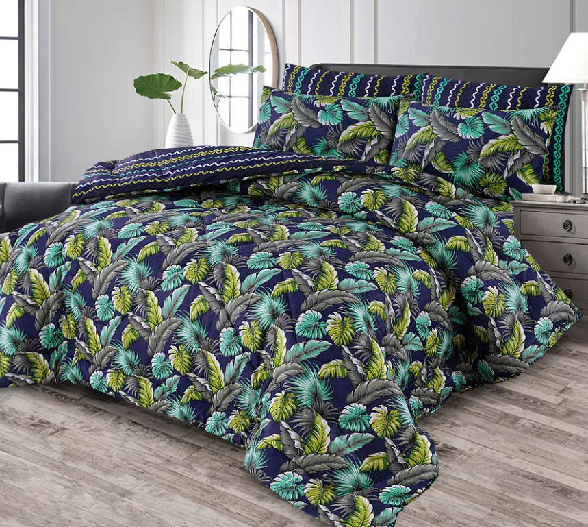 7 Pcs Comforter Set King Size Design KCC 066