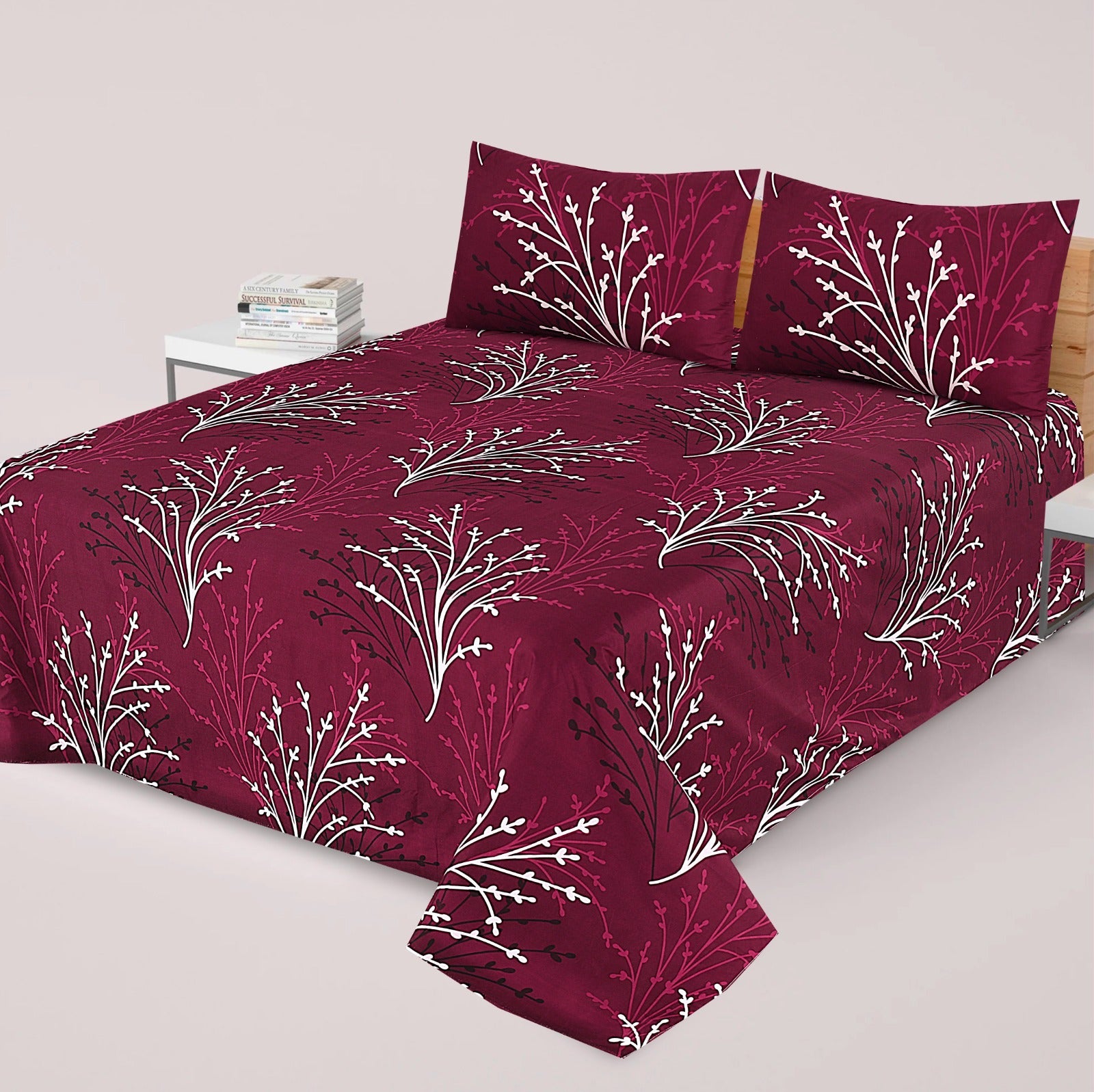 3 Pcs Bed sheet B- 305