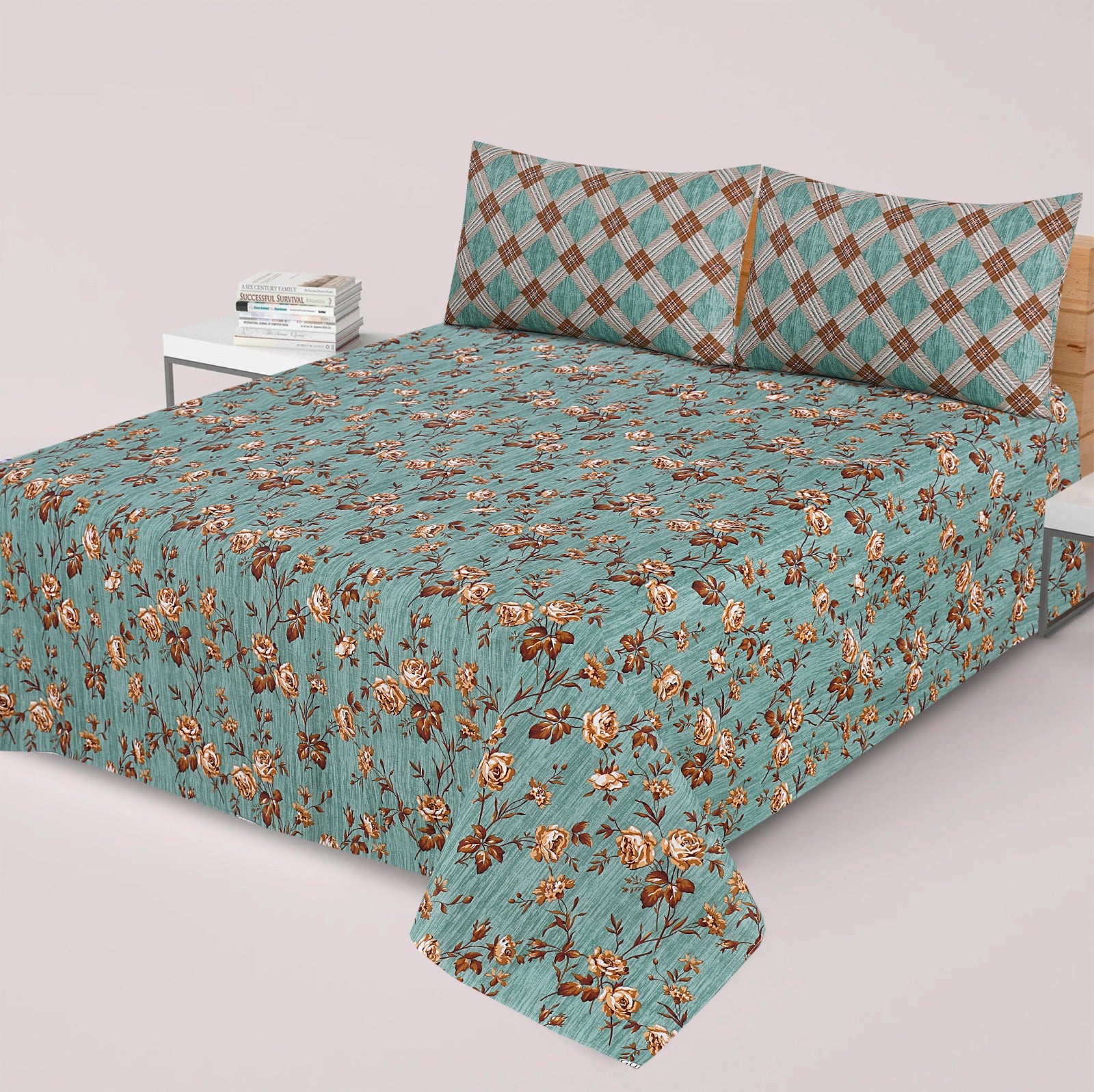 3 Pcs Bed sheet B- 315