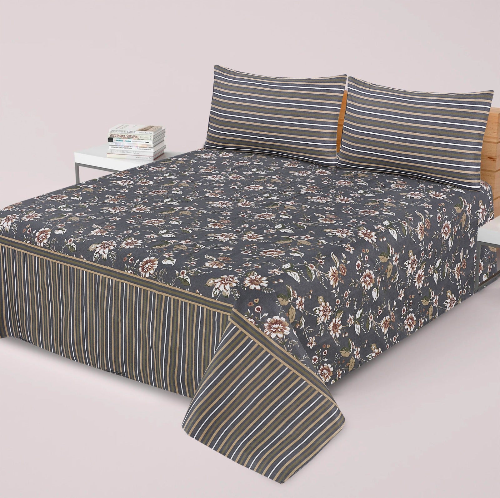 3 Pcs Bed sheet B- 311