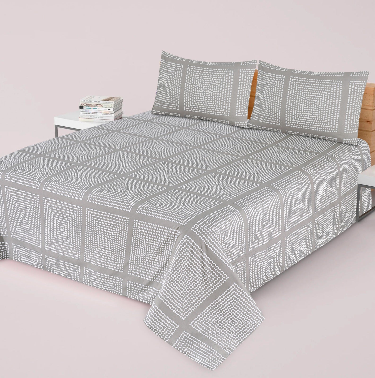 3 Pcs Bed sheet B- 304
