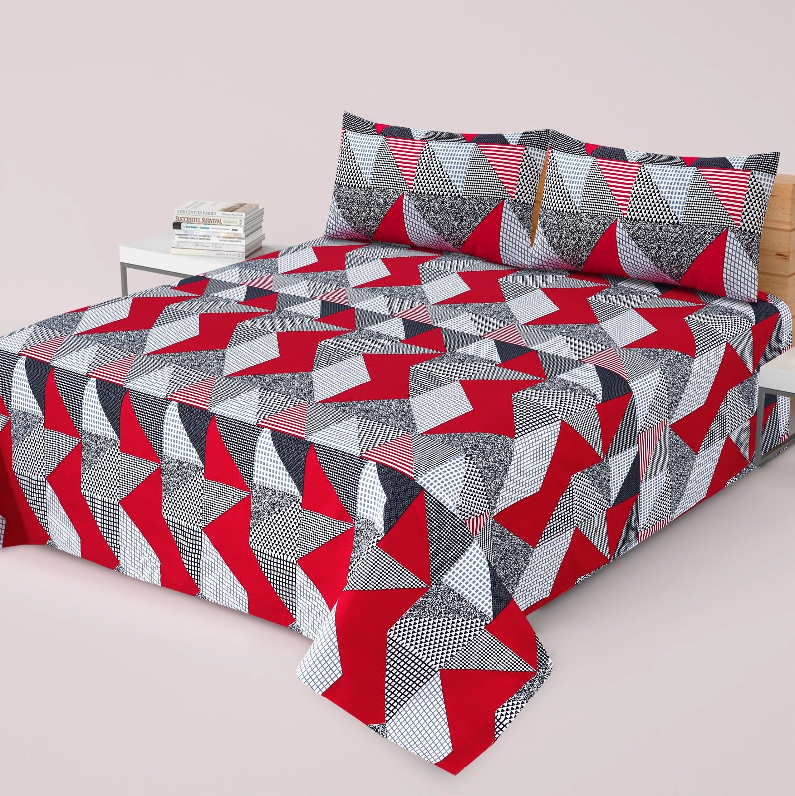 3 Pcs Bed sheet B- 303