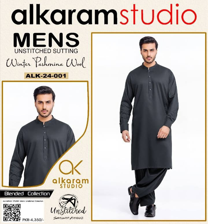 Alkaram Winter Unstitch Premium – Soft Pashmina Wool Fabric AKW 519