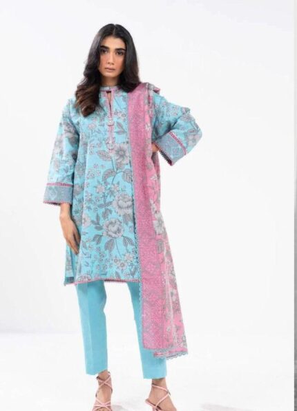 Premium Digital Print 3PCS Ladies Suit AKS 301